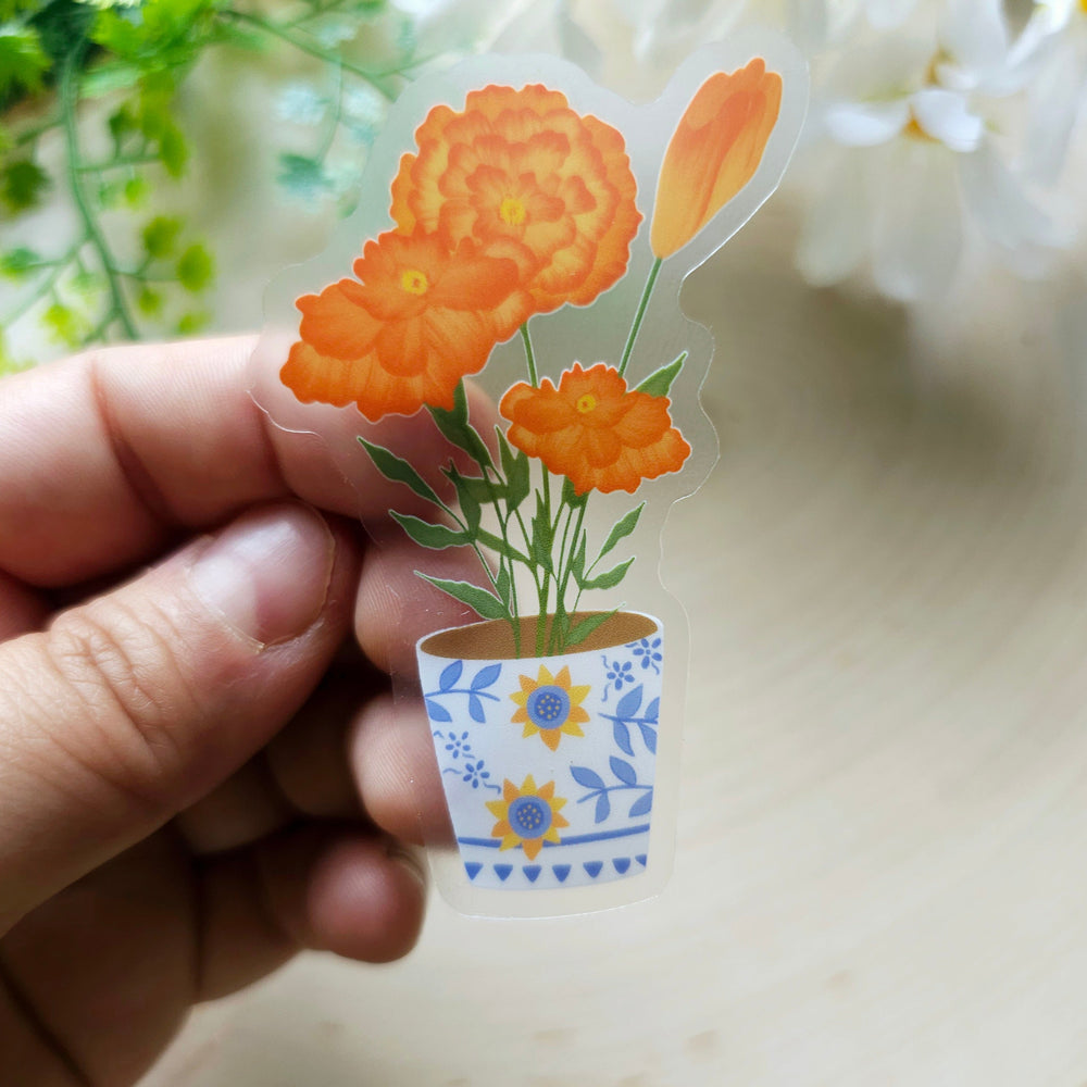 
                  
                    Clear Marigold sticker
                  
                