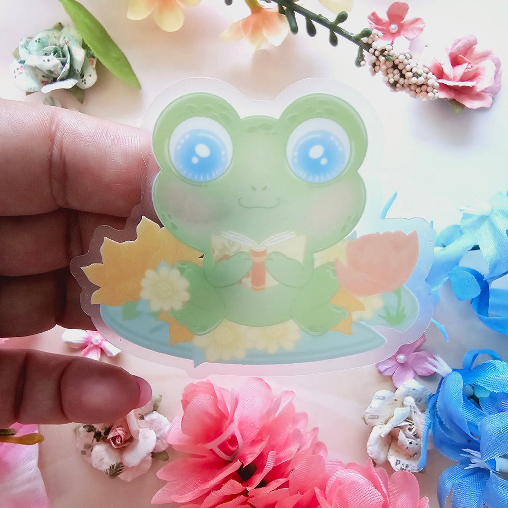 
                      
                        Reading Froggy Clear Sticker
                      
                    