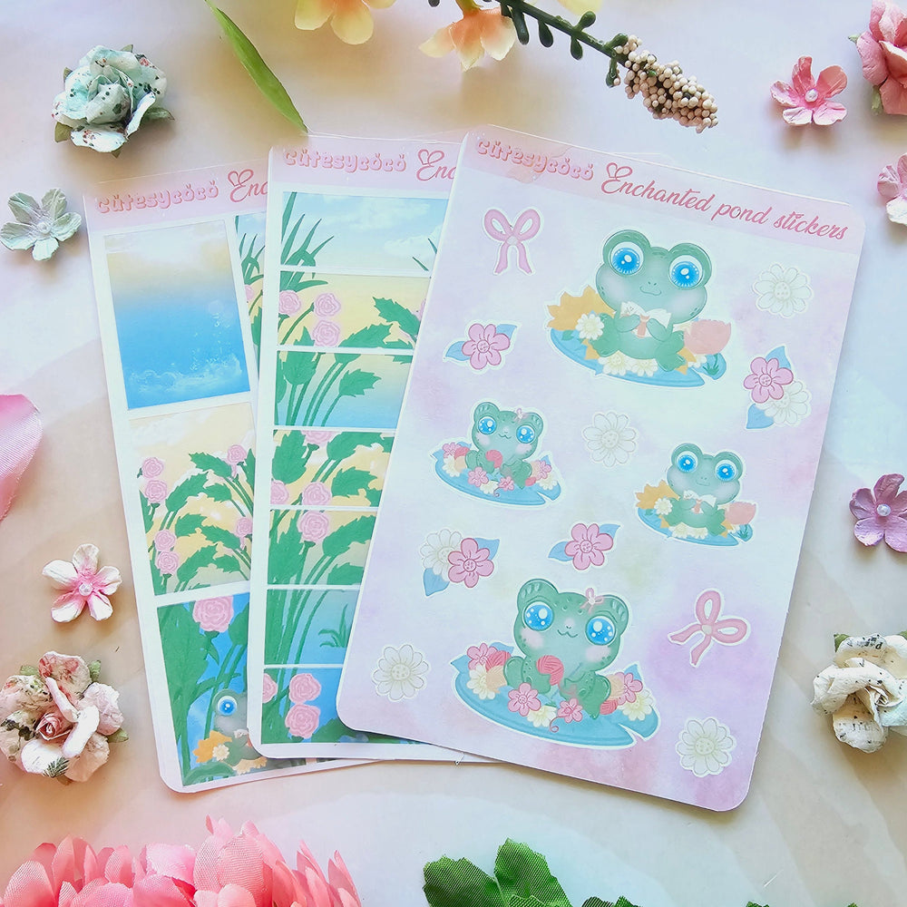 Enchanted Pond Bullet Journal Stickers