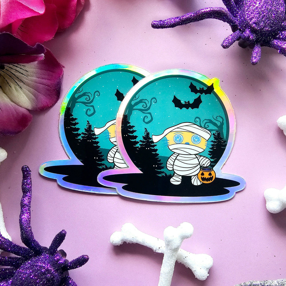 
                  
                    Holographic mummy Kawaii Stickers
                  
                