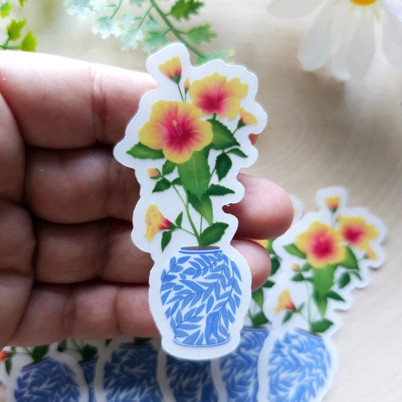 
                      
                        Tropical Hibiscus Floral Sticker
                      
                    