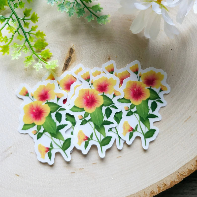 
                  
                    Hibiscus Floral Vinyl Sticker
                  
                