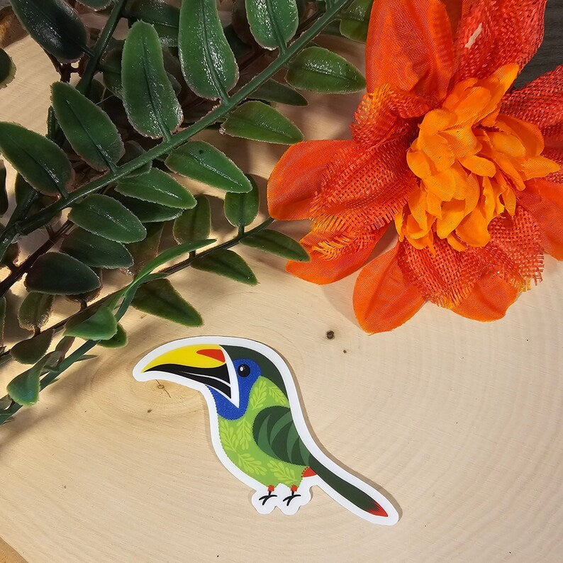 Green Toucan Sticker