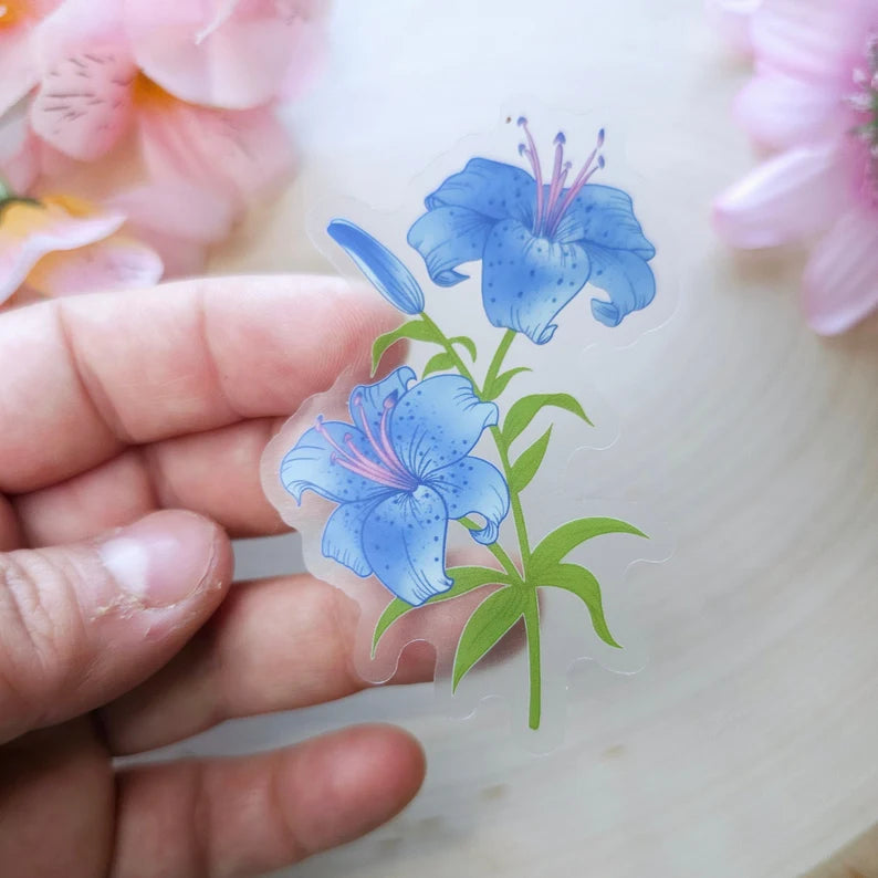 
                      
                        Blue Lily Sticker
                      
                    