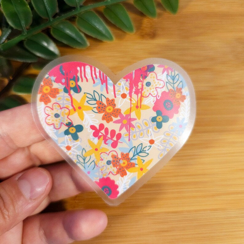 
                      
                        Pop art Heart floral stickers
                      
                    