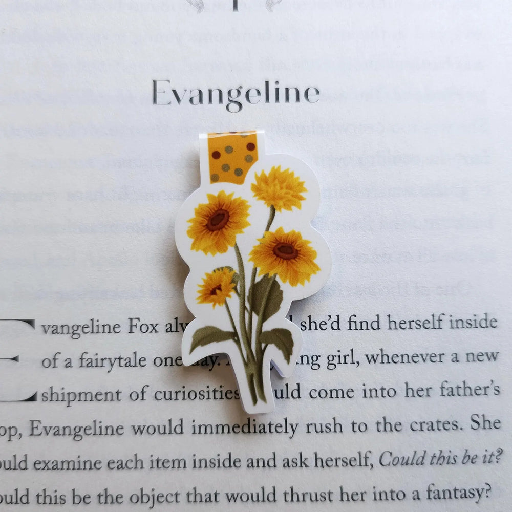 Sunflower Magnetic Bookmark